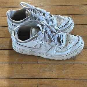 Nike White Sneakers with Classic AF1 Design